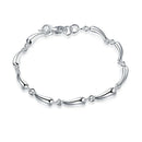 Bracelete Cordão Torcido em Prata 925