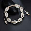 Bracelete Boêmio com Conchas Naturais