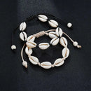 Bracelete Boêmio com Conchas Naturais